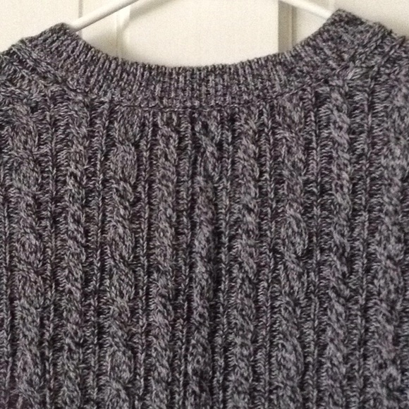Black/gray cable knit sweater. Great condition! - Picture 2 of 2